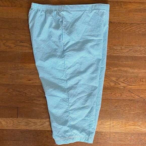 Alfred Dunner 2 Pc Pinstripe Short Sleeve Top & Capri Women Size LP - Picture 8 of 12